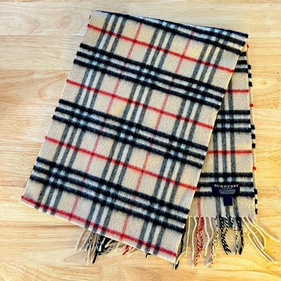 Burberry Scarf, 100% cashmere! Gently Used - Picture 1 of 5